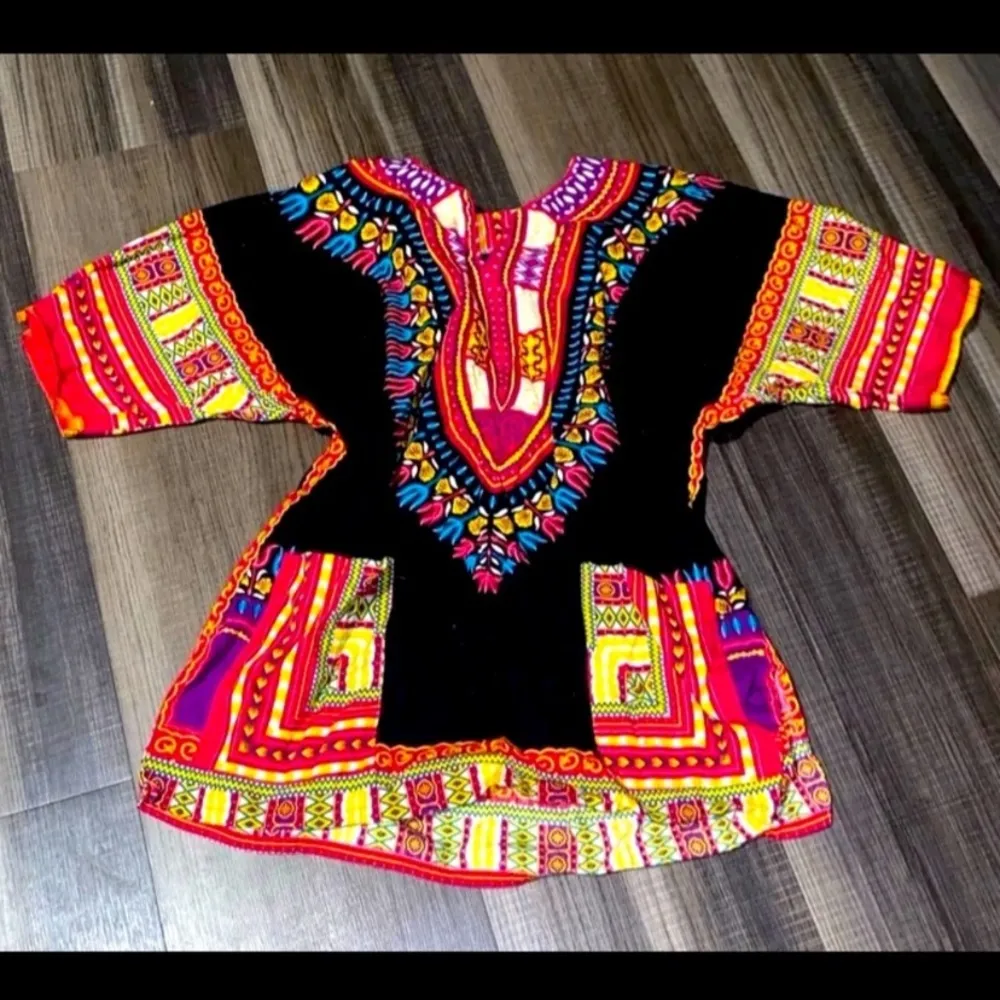 Dashiki unisex shirt Black Size M - Image 4