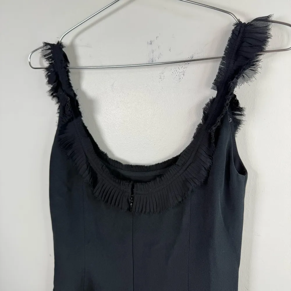 J.Crew Black Pleated Trim Sheath Dress - Image 5