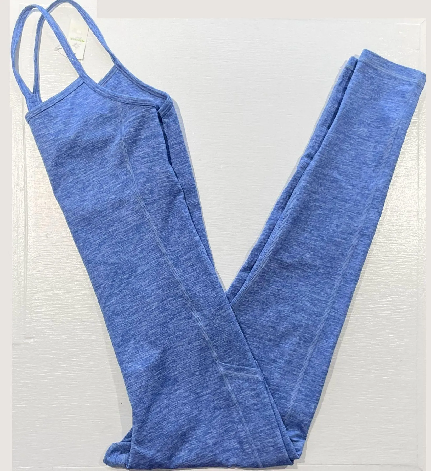 New  Offline Hugger Racerback Legging Jumpsuit Blue Size Medium - Image 15