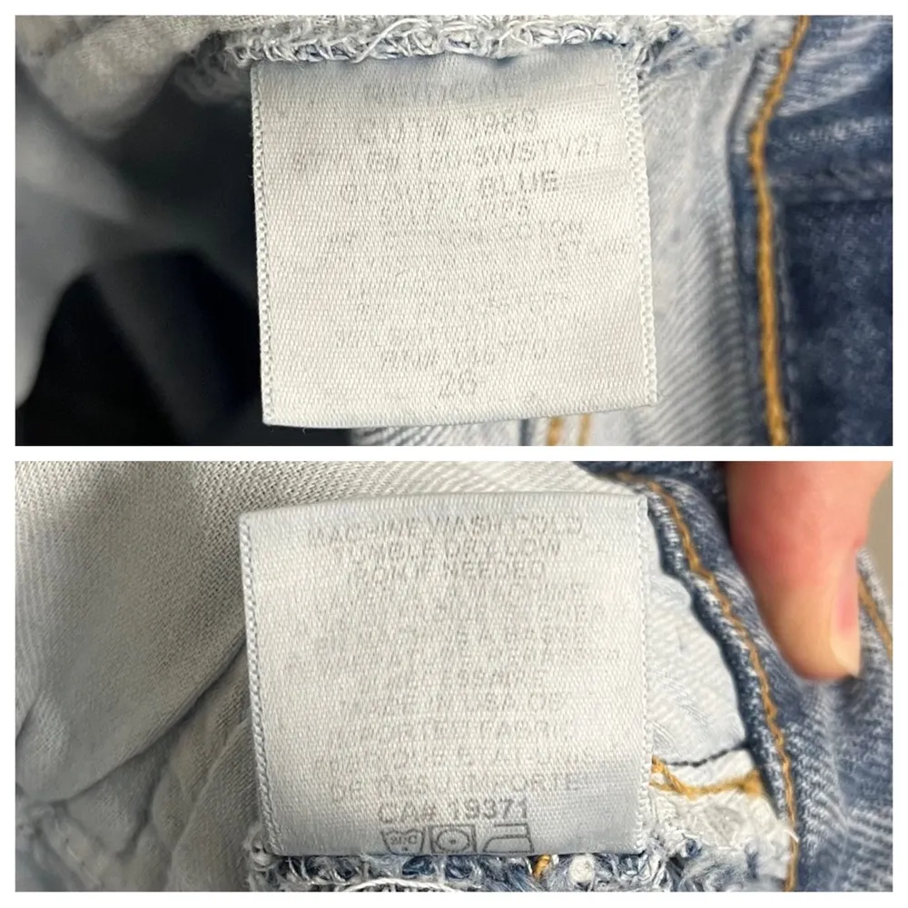 NWT Re/Done High Rise Stove Pipe Jeans Raw Hem Size 26 - Image 9