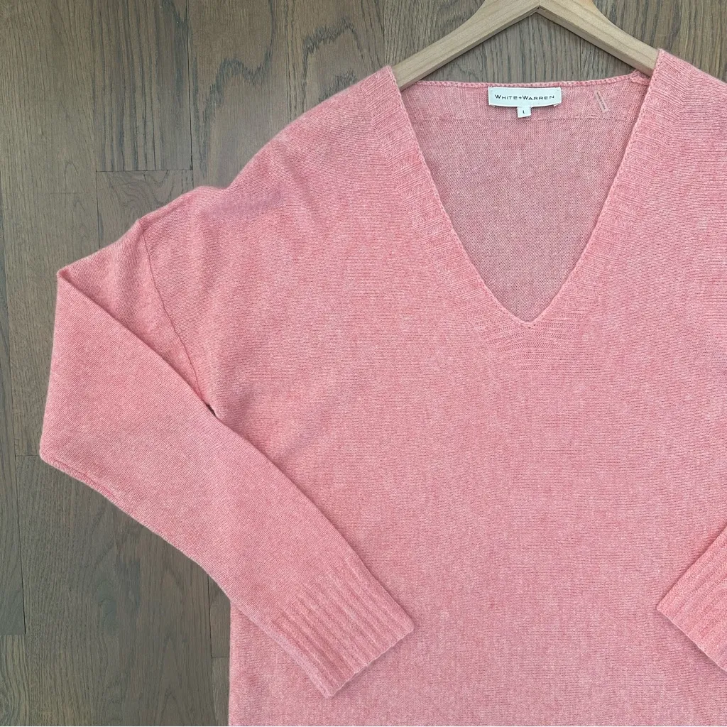 White + Warren 100% Cashmere V - Image 4