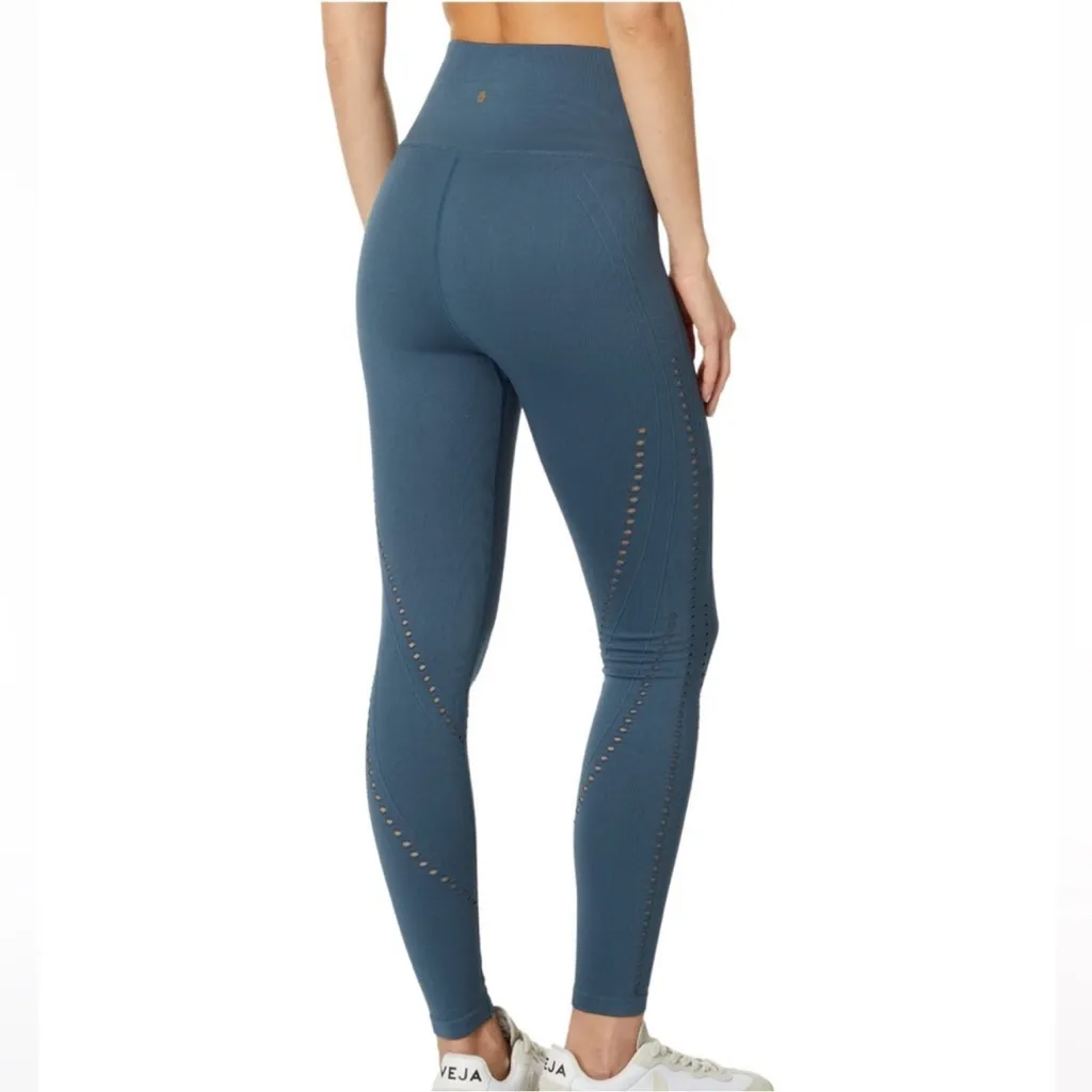 Spiritual Gangster Thea 7/8 Seamless Leggings Teal Size M/L - Image 3