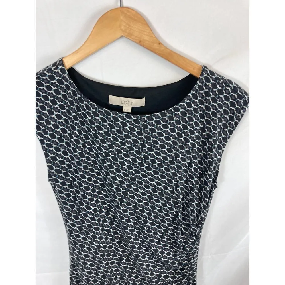 Ann Taylor LOFT Mosaic Side Shirred Dress Size XS - Image 7