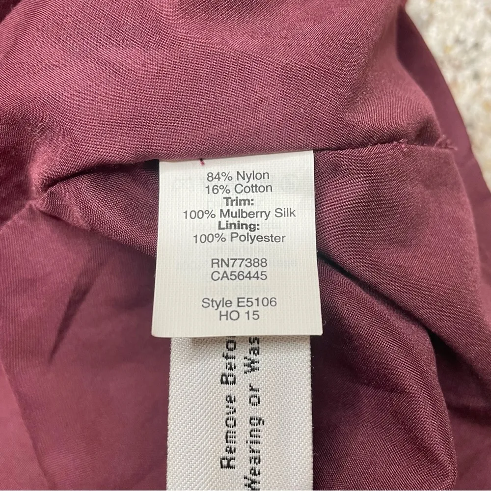 Magnolia Lace Overlay Short Sleeve Mini Dress in Burgundy Maroon 0 - Image 7