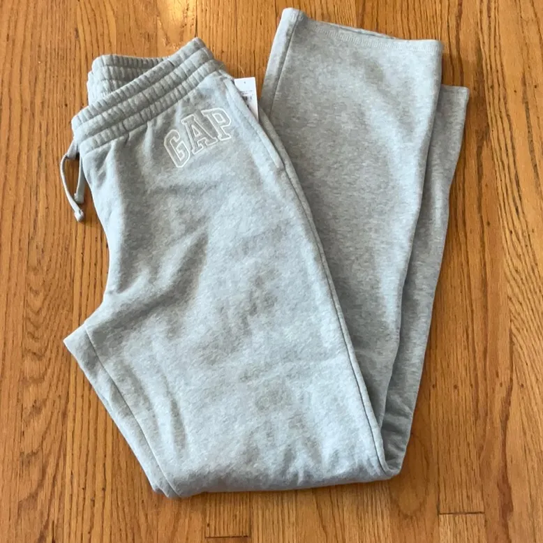 GAP Women's Heather Gray Track Pants, M Tall - Image 12