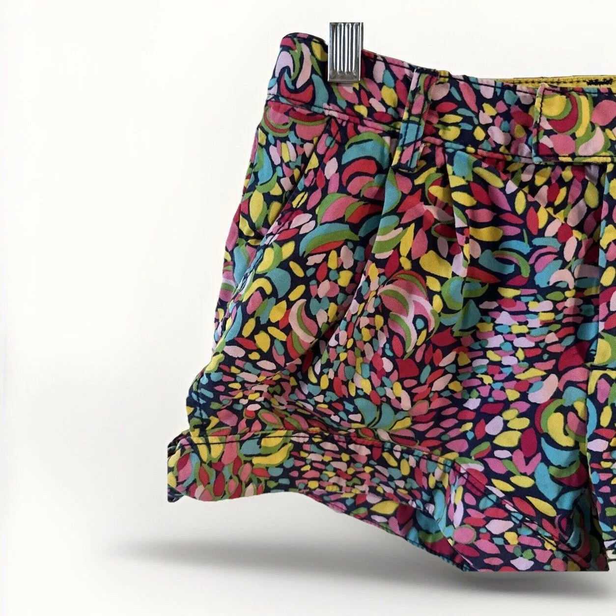 Lilly Pulitzer Side Tie Shorts Size 0 Flawed Summer Vacation Colorful‎ Beachy - Image 2