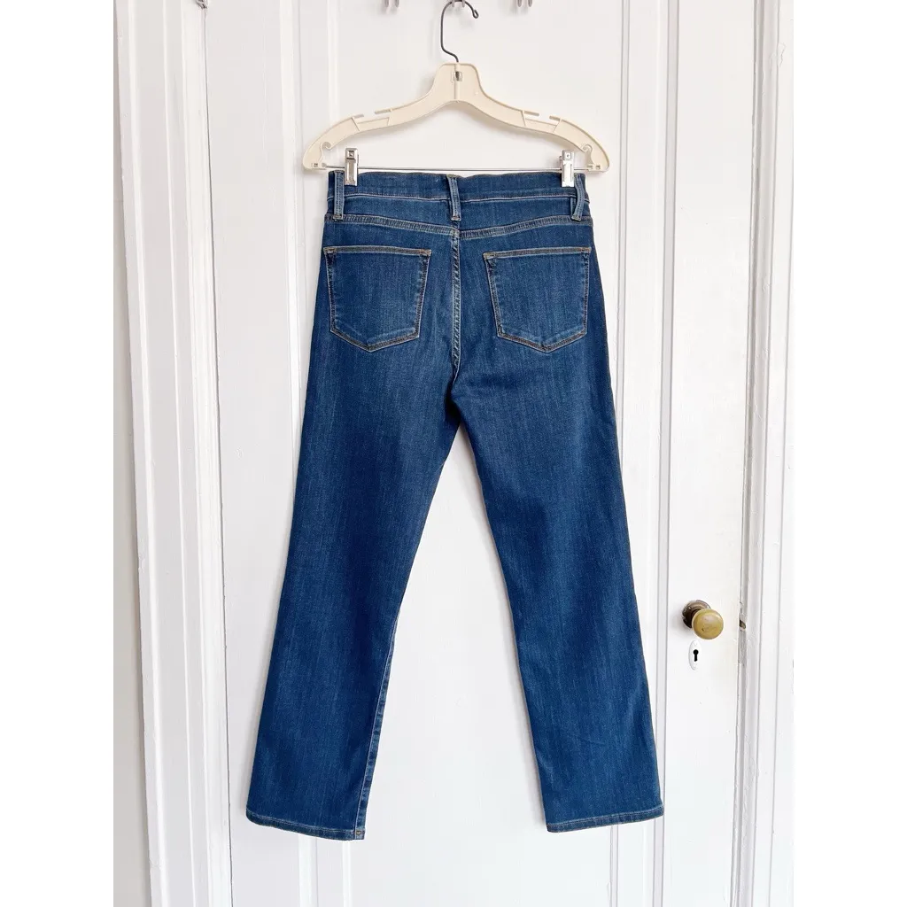 FRAME • Le High Straight jeans slim dark wash Dublin blue tomboy ankle crop - Image 14