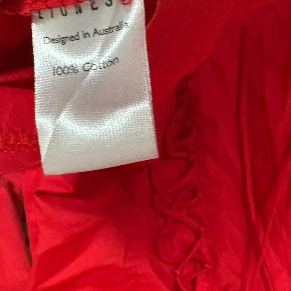 Lioness Red Lace Up Dress Size‎ Medium - Image 9
