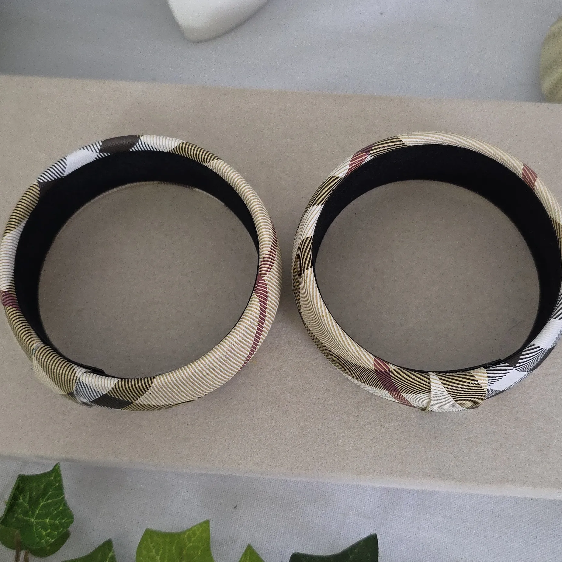 Bangle Bracelet Set Nova Check Plaid - Image 4