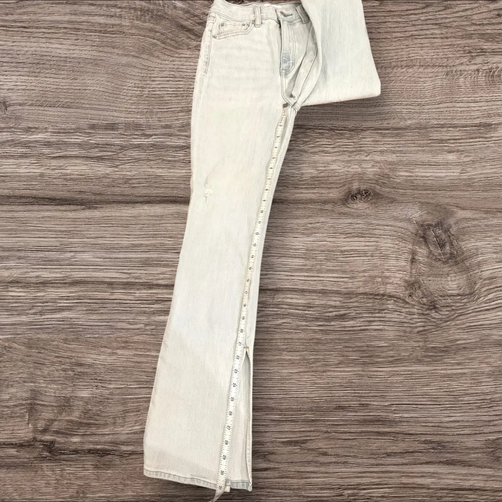 PISTOLA Alexa High Rise Split Flare Jeans Light Wash Locly Women’s 25 - Image 12