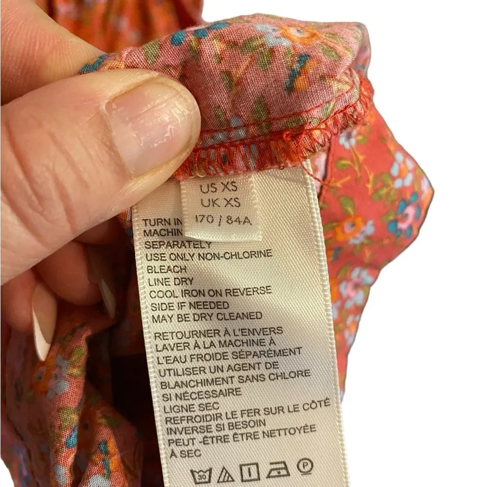 free people petunia  smocked cotton poppy apron mini dress - Image 12