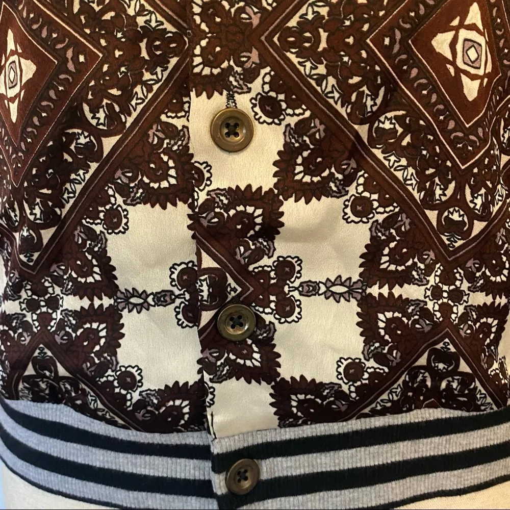 BKE Buckle Gimmicks Purple Gray‎ Mandala Sweater Jacket Size Small - Image 7