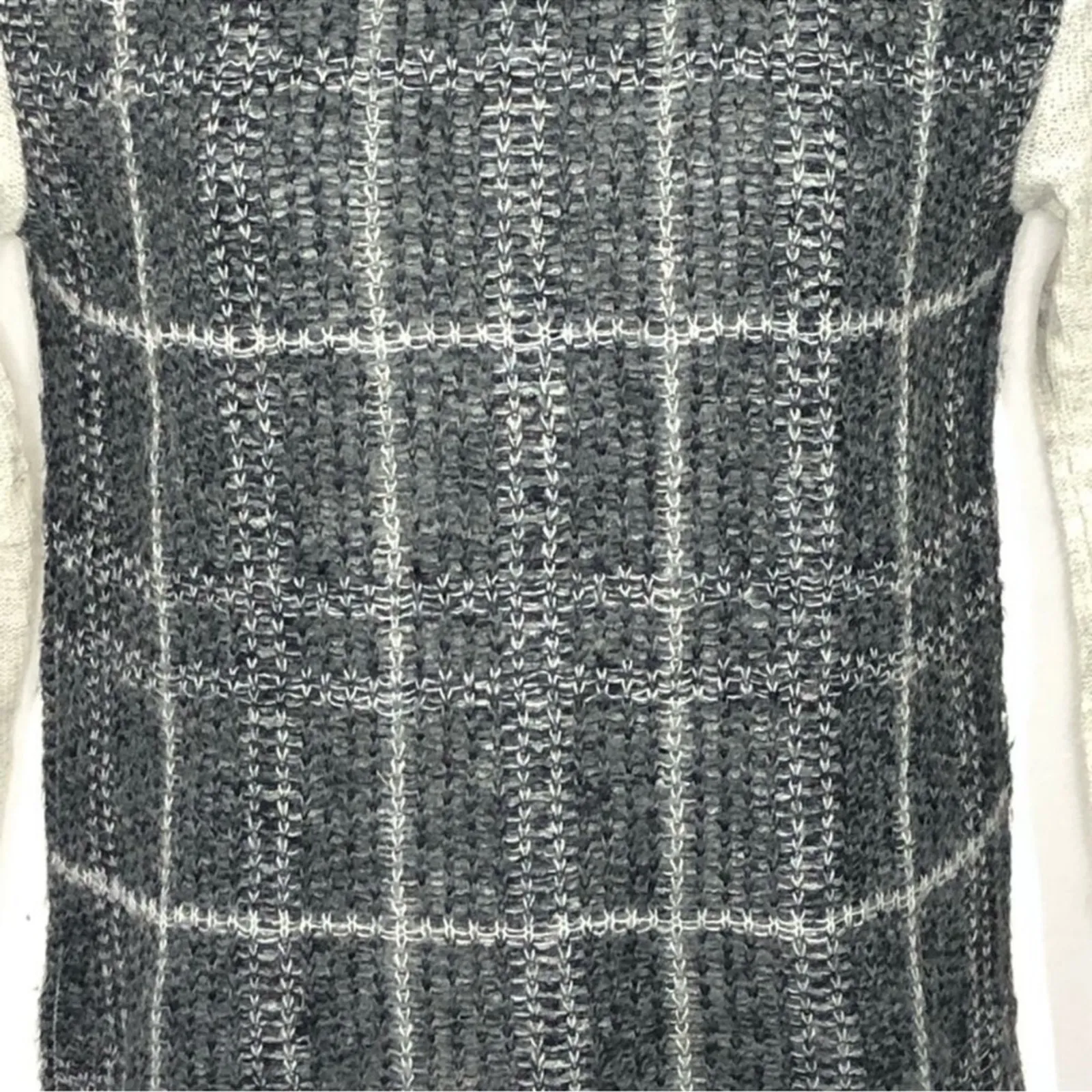 Ann Taylor LOFT Mohair Blend Grey Crew Neck Sweater Cozy Knit Size M - Image 9