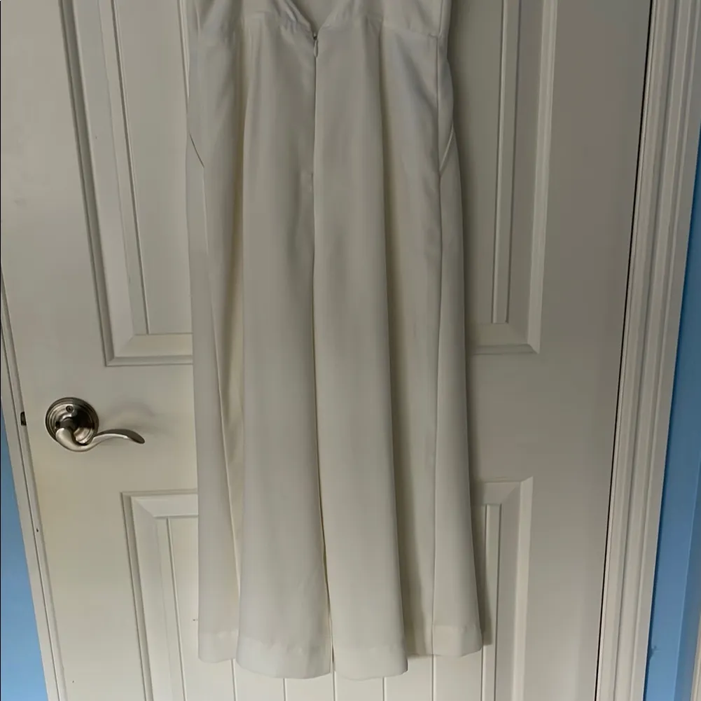 Avec Les Filles White Wide-Leg Jumpsuit - Image 4