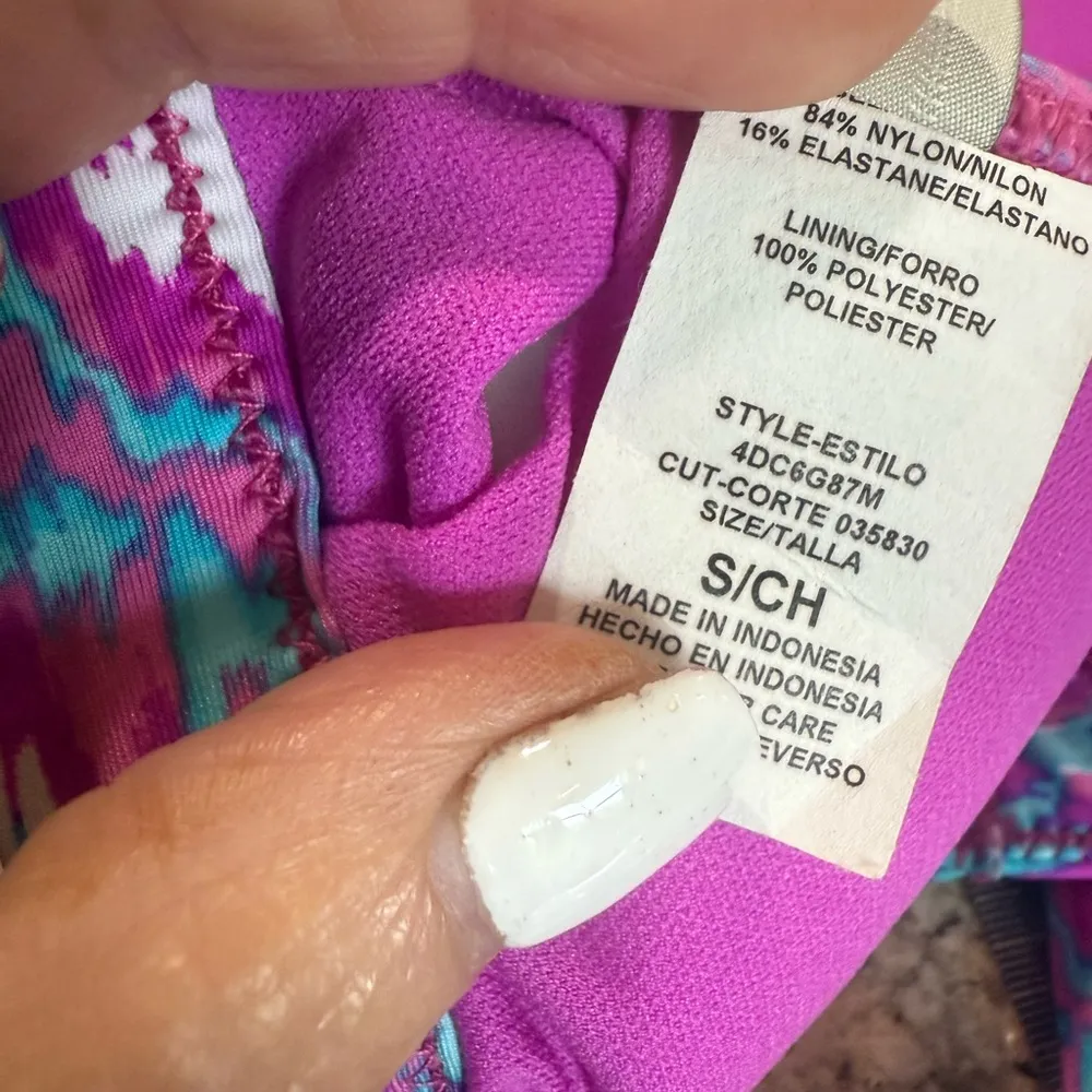 Daniel Cremieux  Pink and Blue Bikini Set - Image 7