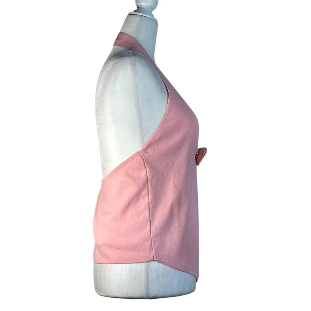 MORE TO COME Dixie Halter Top in Light Pink New Womens Sleeveless Knit - Image 5