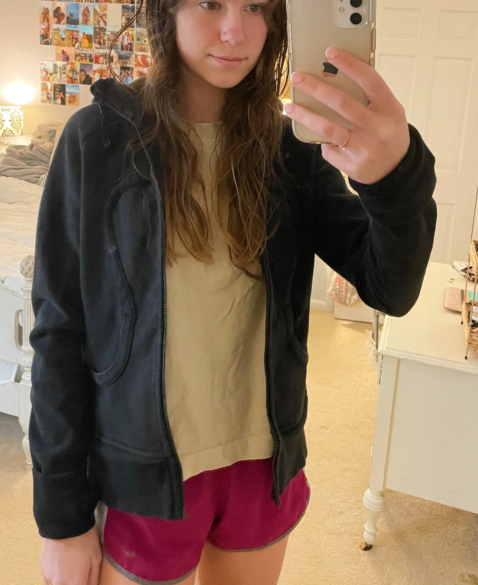 Lululemon Black Scuba zip up Hoodie - Image 3