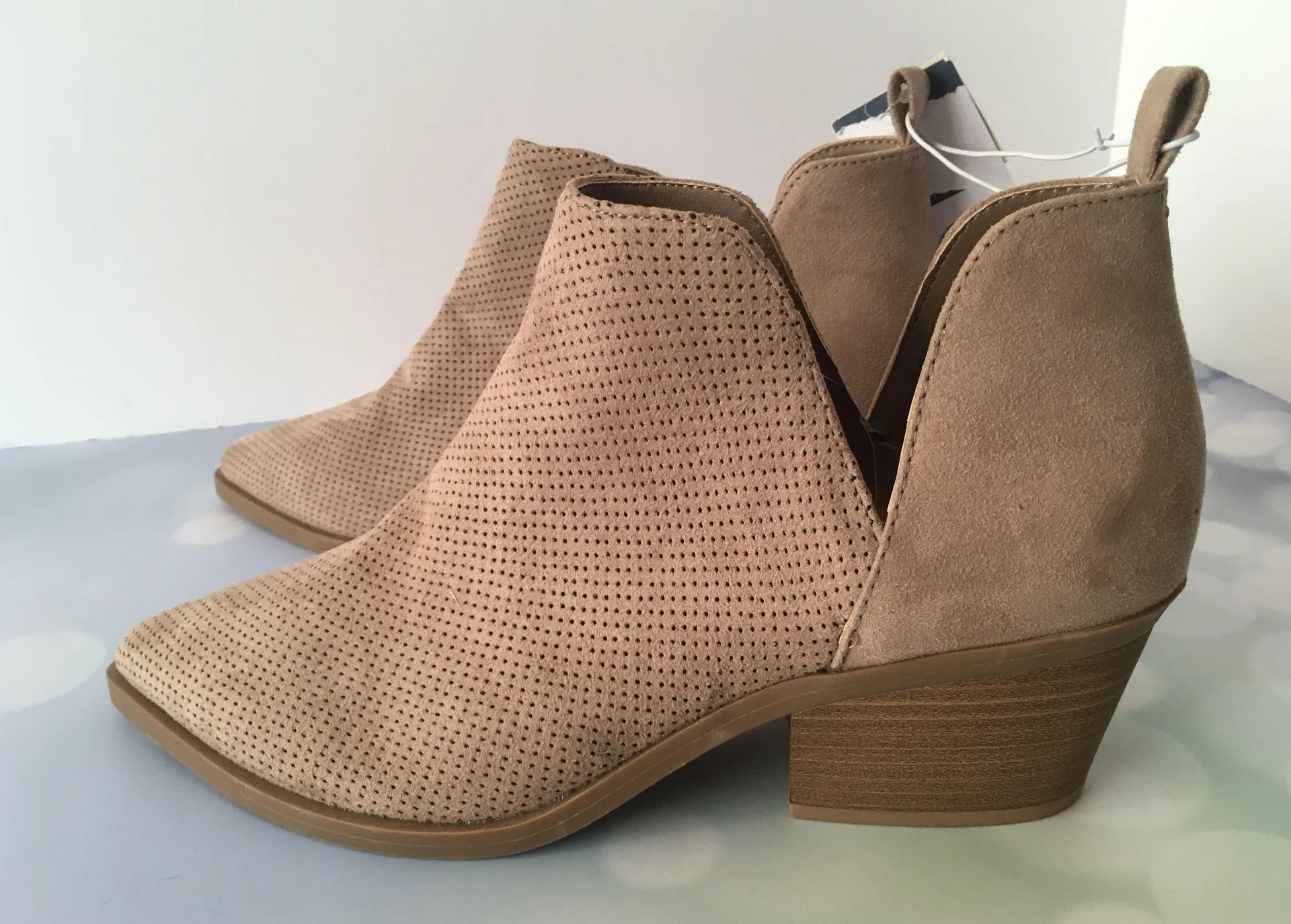 Taupe Ankle Boots, Size 9 1/2 Tan - Image 2
