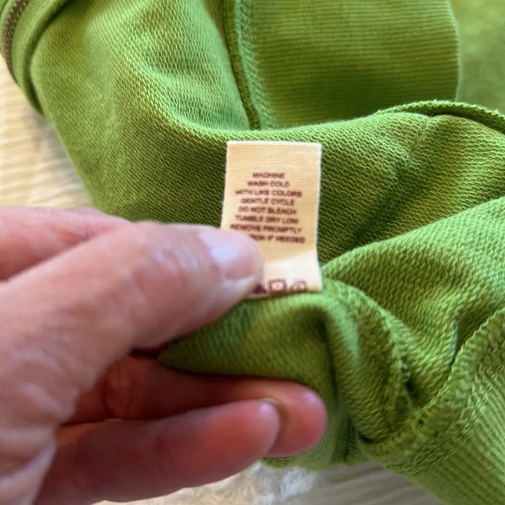 Vintage Cotton Brand Hoodie Sz Xl NWOT Green - Image 12