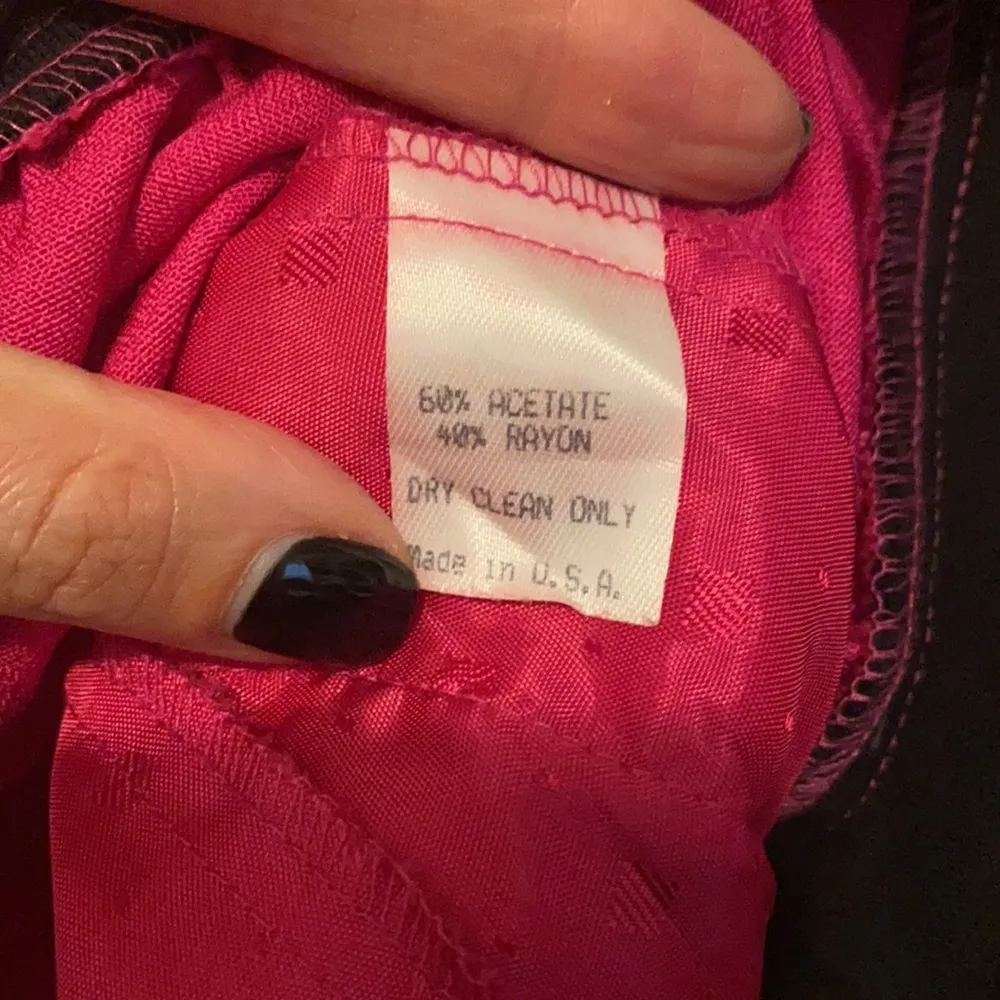 The Moon Vintage sequin celestial star pink black bomber jacket, size large - Image 10