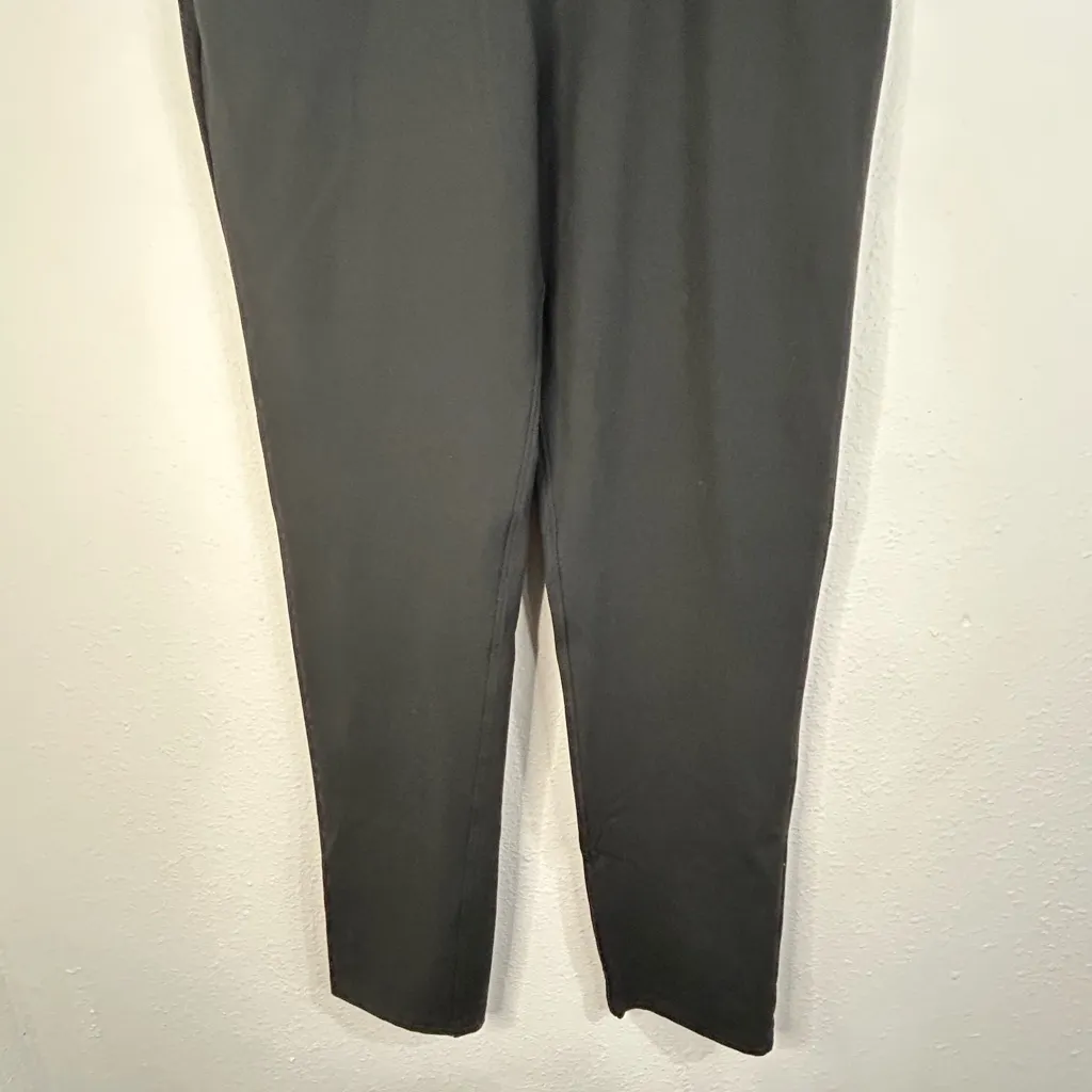 Women’s Large Gray Ankle Pants Stretch Pull On Work Casual Slim Fit Minimalist - Image 3