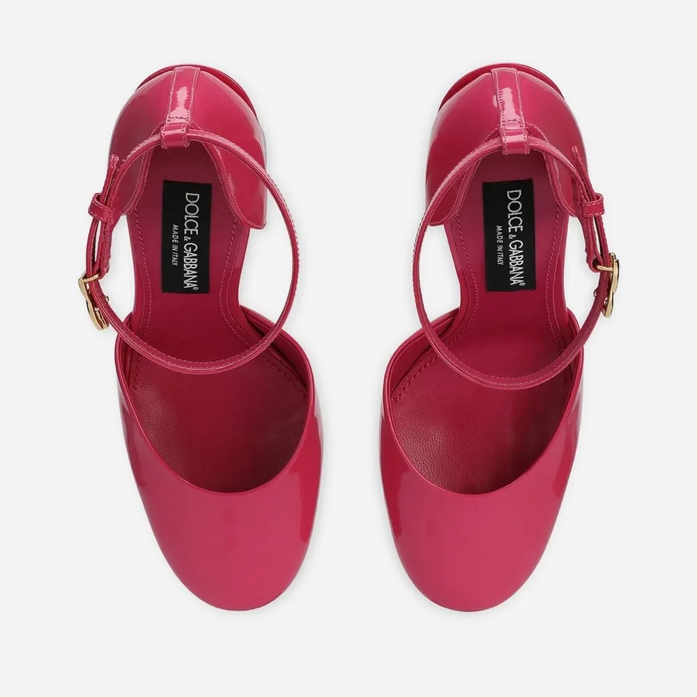 Dolce & Gabbana Polished calfskin platforms - Image 3