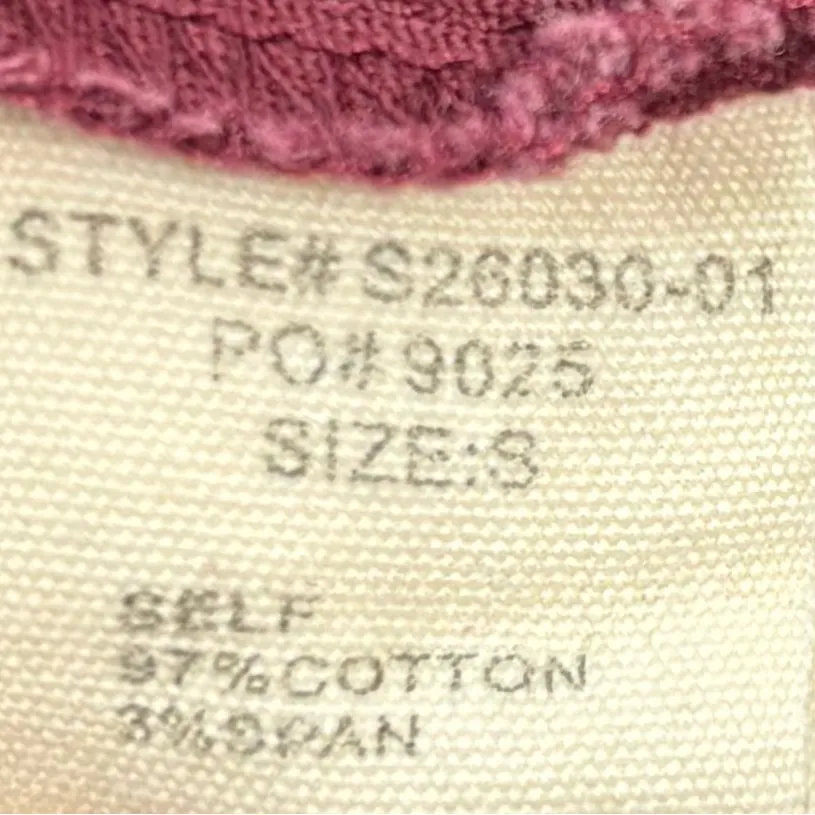 Altar'd State S Burgundy Button Front Denim Mini Skirt - Image 4