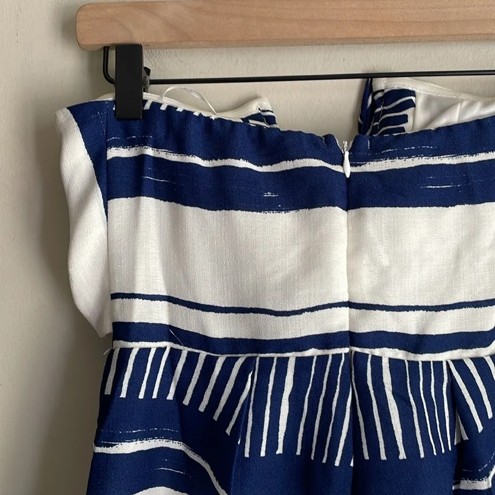 Lulus Delphi Blue and White Striped Tie - Image 11