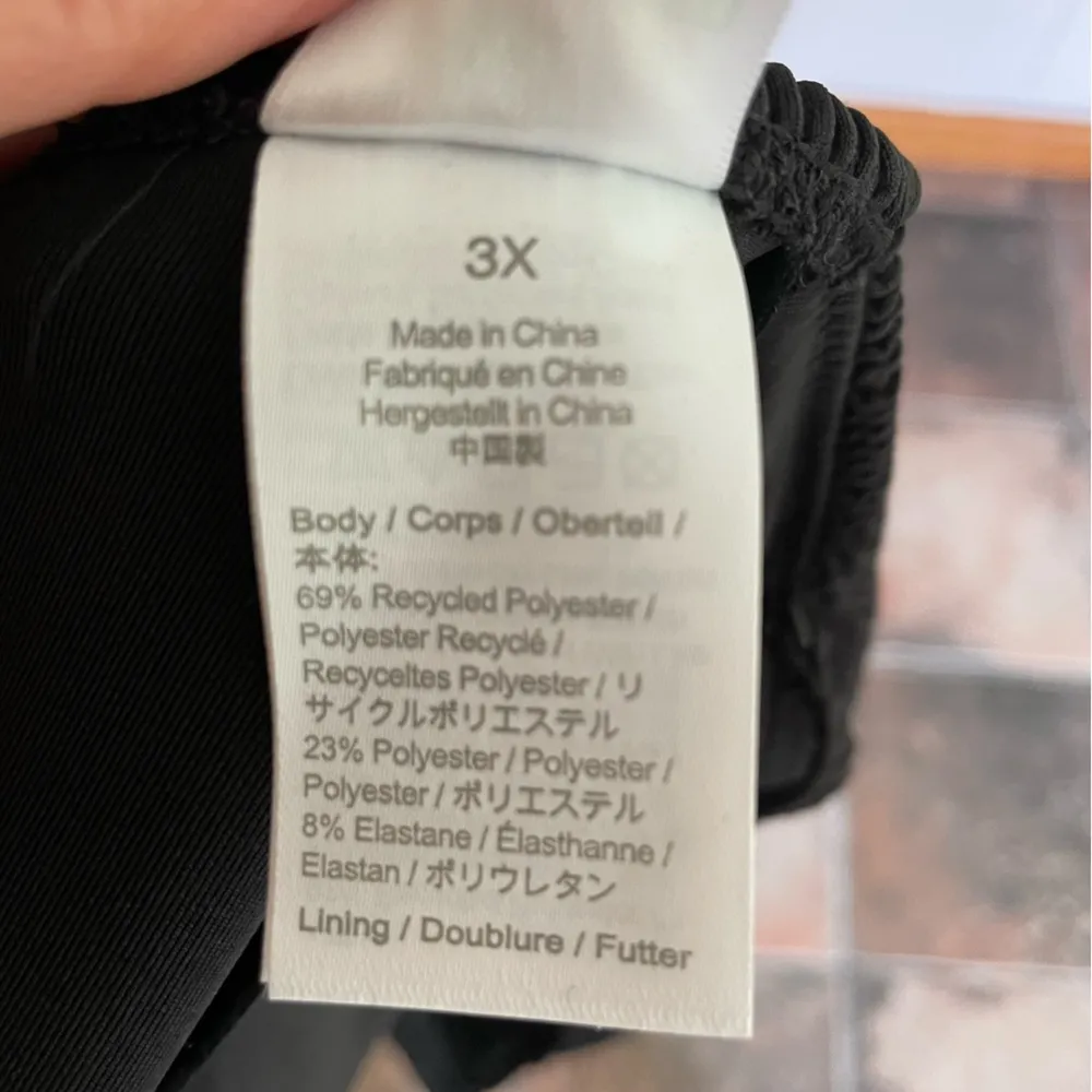 J.Crew  Scrunchie Sweetheart Bikini Top Black Size 3X - Image 4