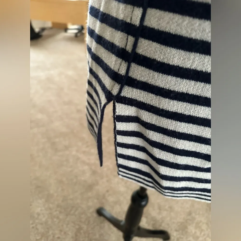 Calypso St Barth Black Gray Cashmere Hoodie Open Cardigan One Size Fits All - Image 4