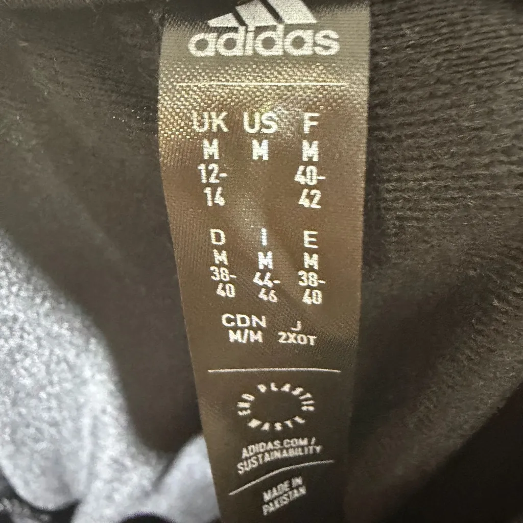 Adidas Essentials Warm Up Track Pants 3 Stripes Black Size M - Image 8