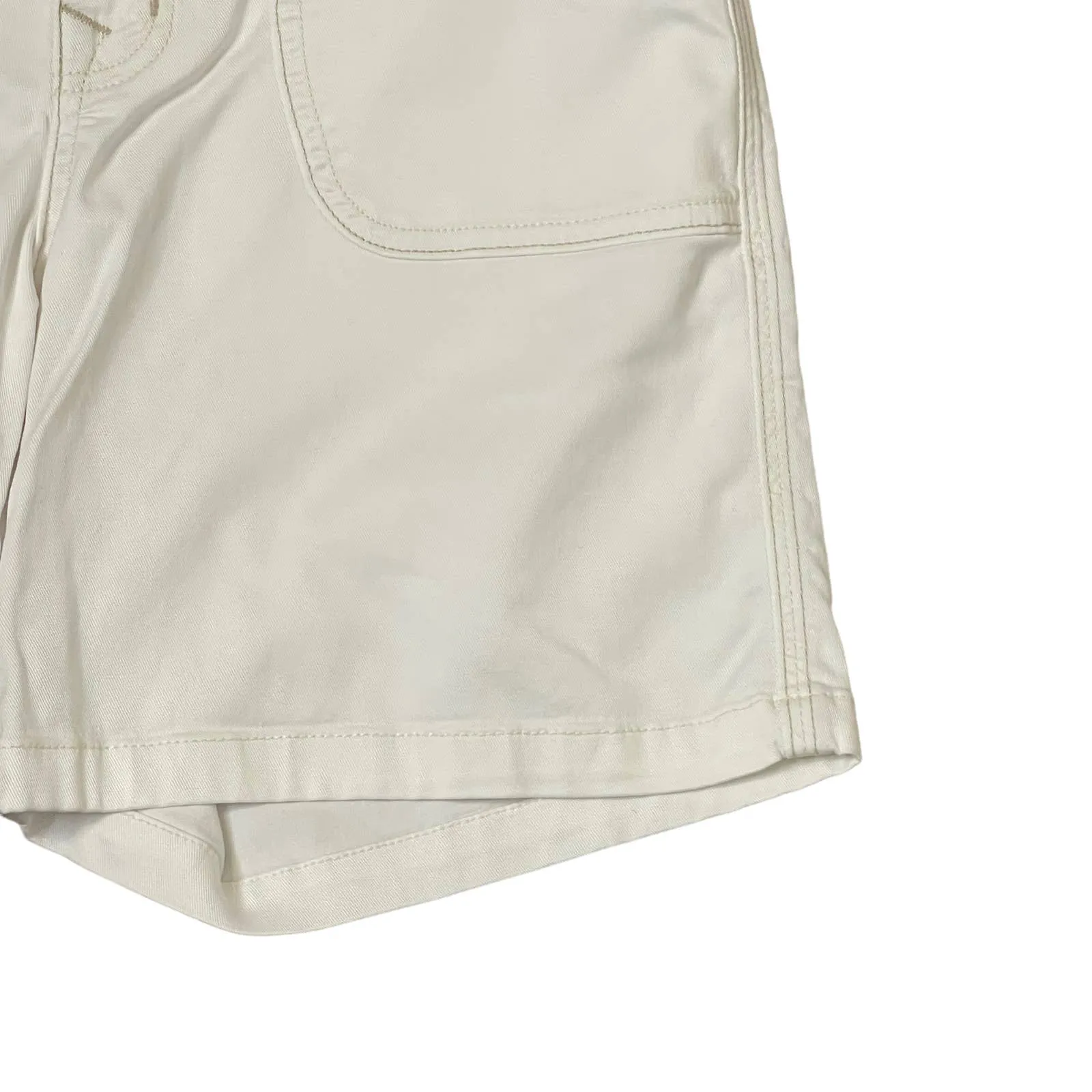 Level 99 Anthropologie Denim Shorts Size 26 White Stretch‎ Blend Womens 29X6 - Image 4