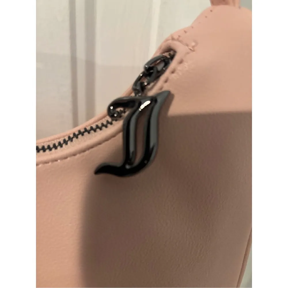 Juicy‎ Couture Y2K Shoulder Bag Obsession Rhinestone Logo Purse Handbag Pink - Image 5