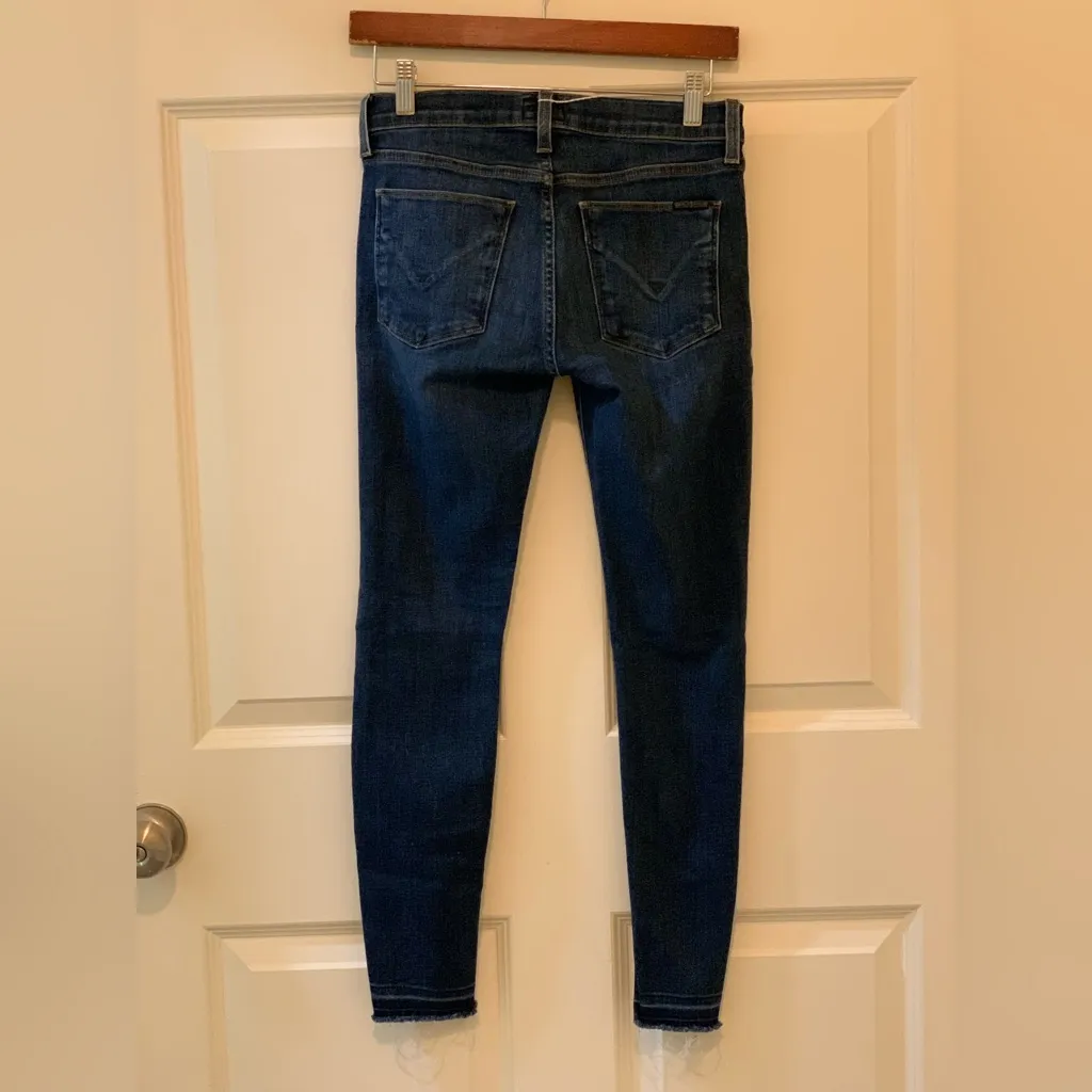 Hudson Krista Dark Blue Release Hem Skinny Jeans.      Size-0 - Image 4