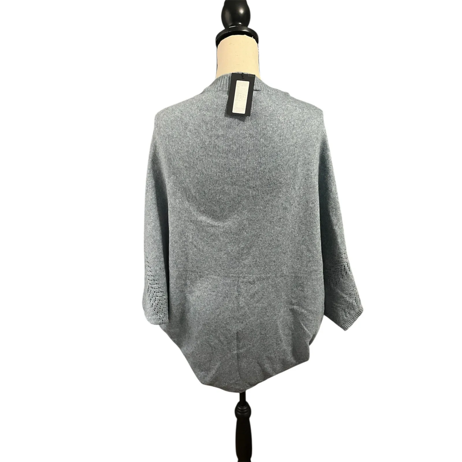 Dillards NEW Women's Blue Knit Cardigan Kimono One Size Soft Cozy Layering - Image 3