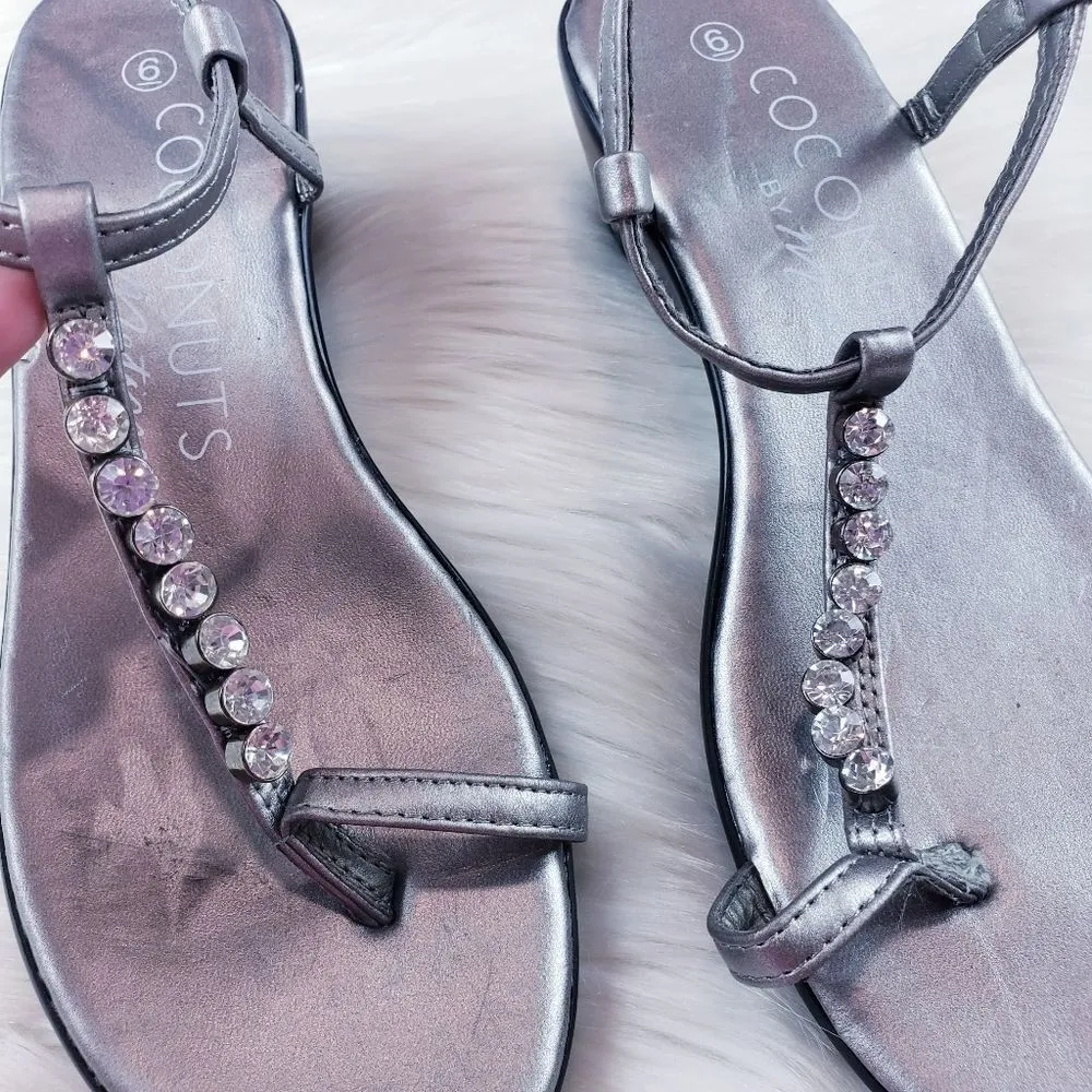 Coconuts by Matisse Kelley Diamond Gem Sandals - Image 4