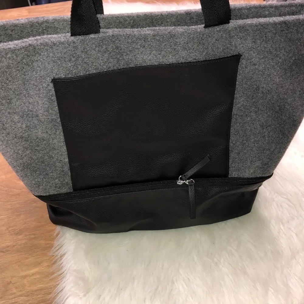 DSW new grey travel weekender bag w/shoe section - Image 4