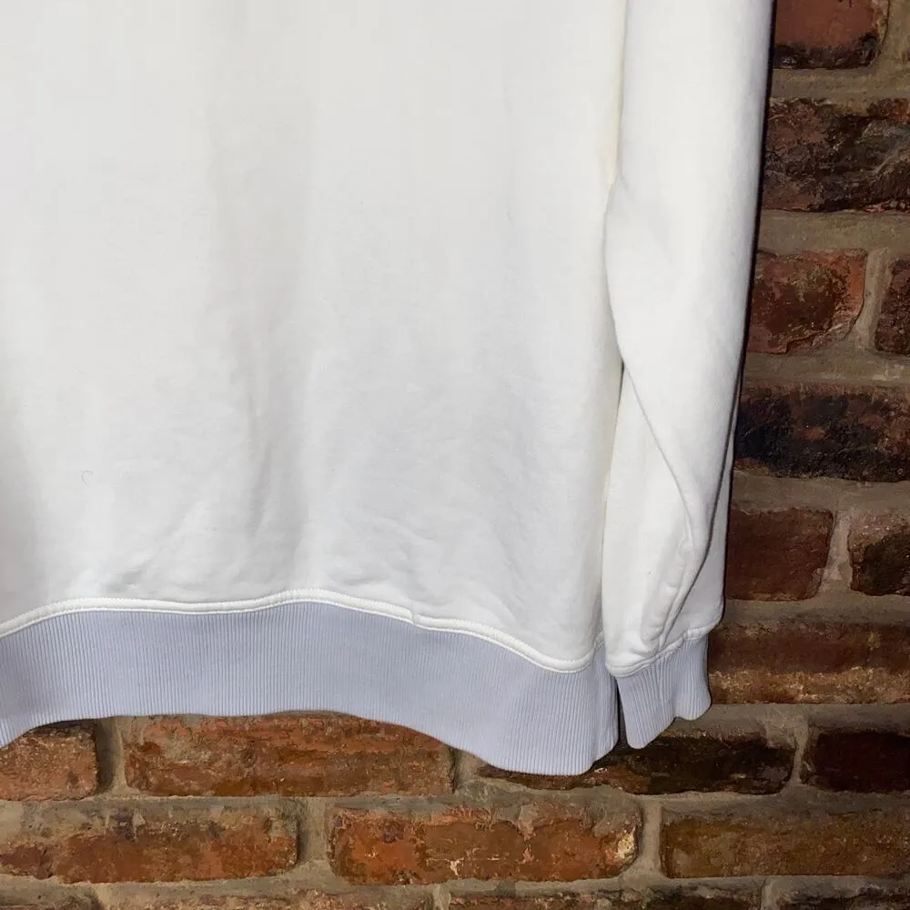 Outdoor Voices Cream White Gray Pickup Crewneck Sweatshirt Size XS Unisex - Image 4