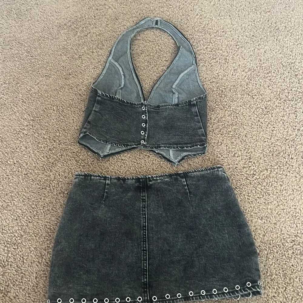 Black Denim Matching Set - Image 2