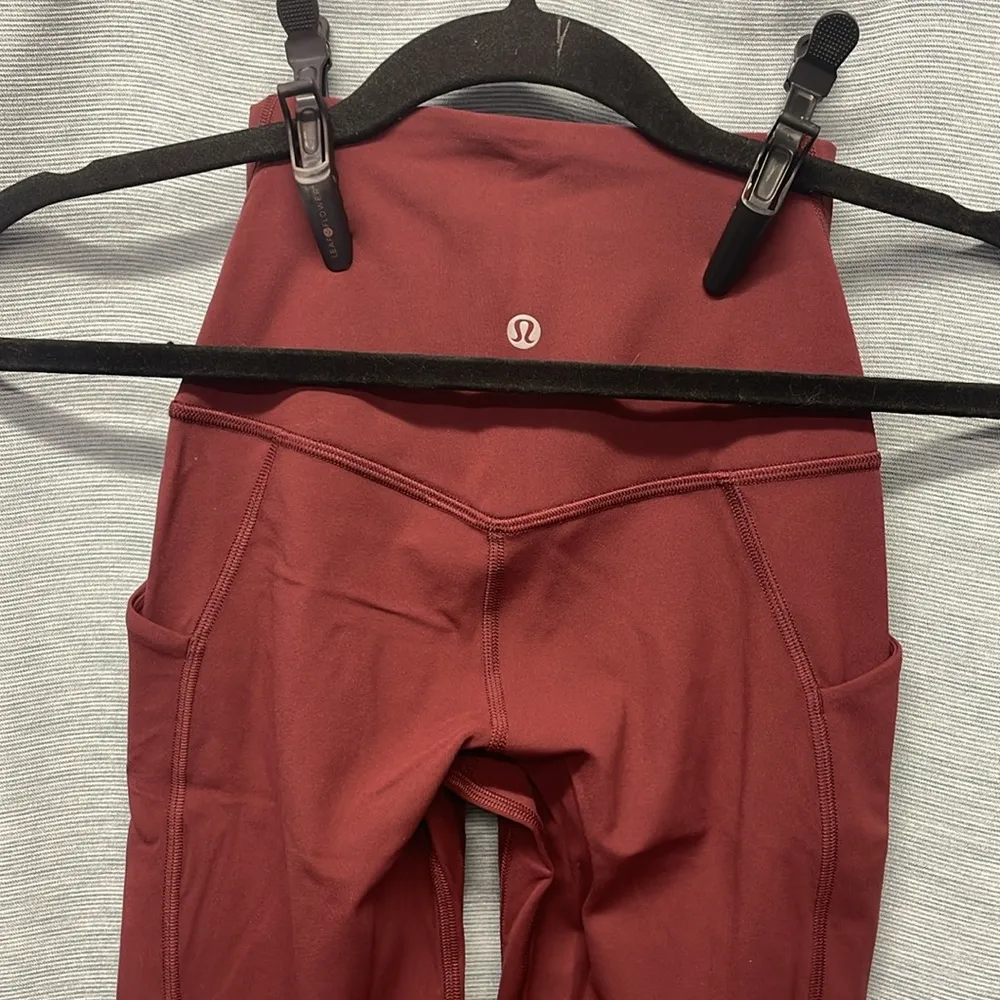 Lululemon Burgundy Align™ High-Rise Pant with Pockets 25" - Image 4