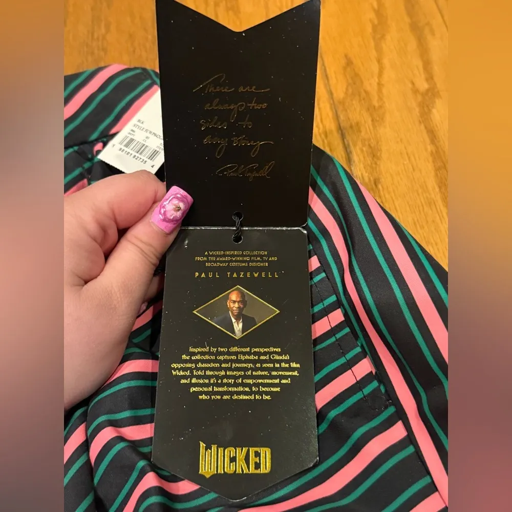 Paul Tazemann Wicked Striped Bubble Elphaba Glinda Mini Skirt - Image 4