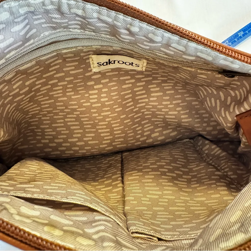 Sakroots Artist Circle Basic Crossbody Bag Mandala Elephants Batik Linen Canvas - Image 11