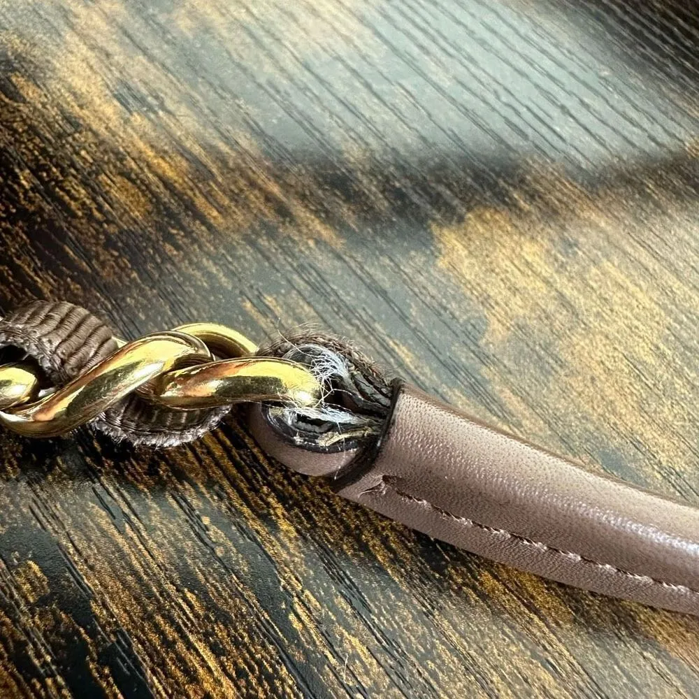 Ferragamo Vara Leather Shoulder Hobo Bag Beige W/ Certificate of Authenticity - Image 16