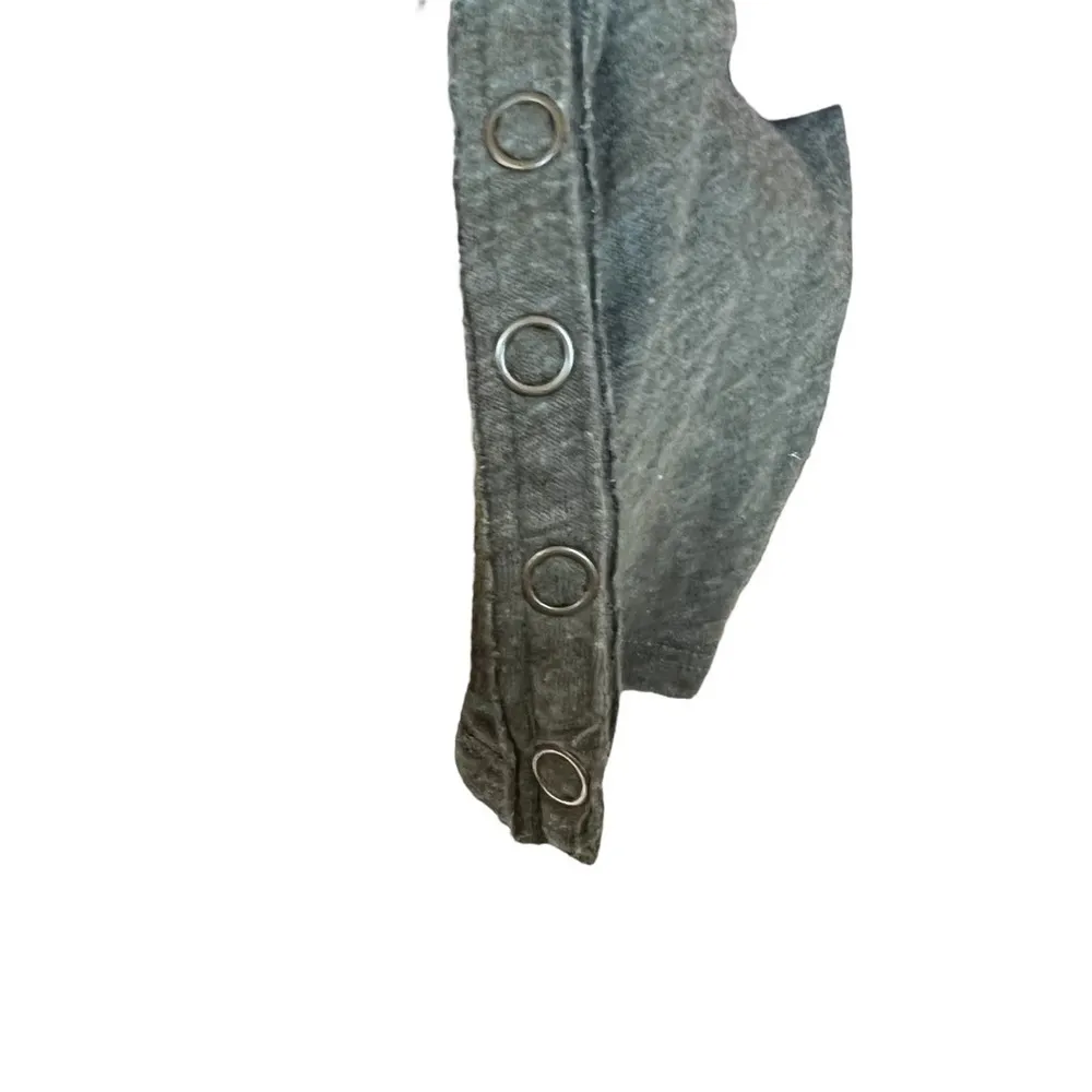 We The Free - Long Sleeve Flowy Green Shirt with Button Sleeve Detail Sz Small - Image 5