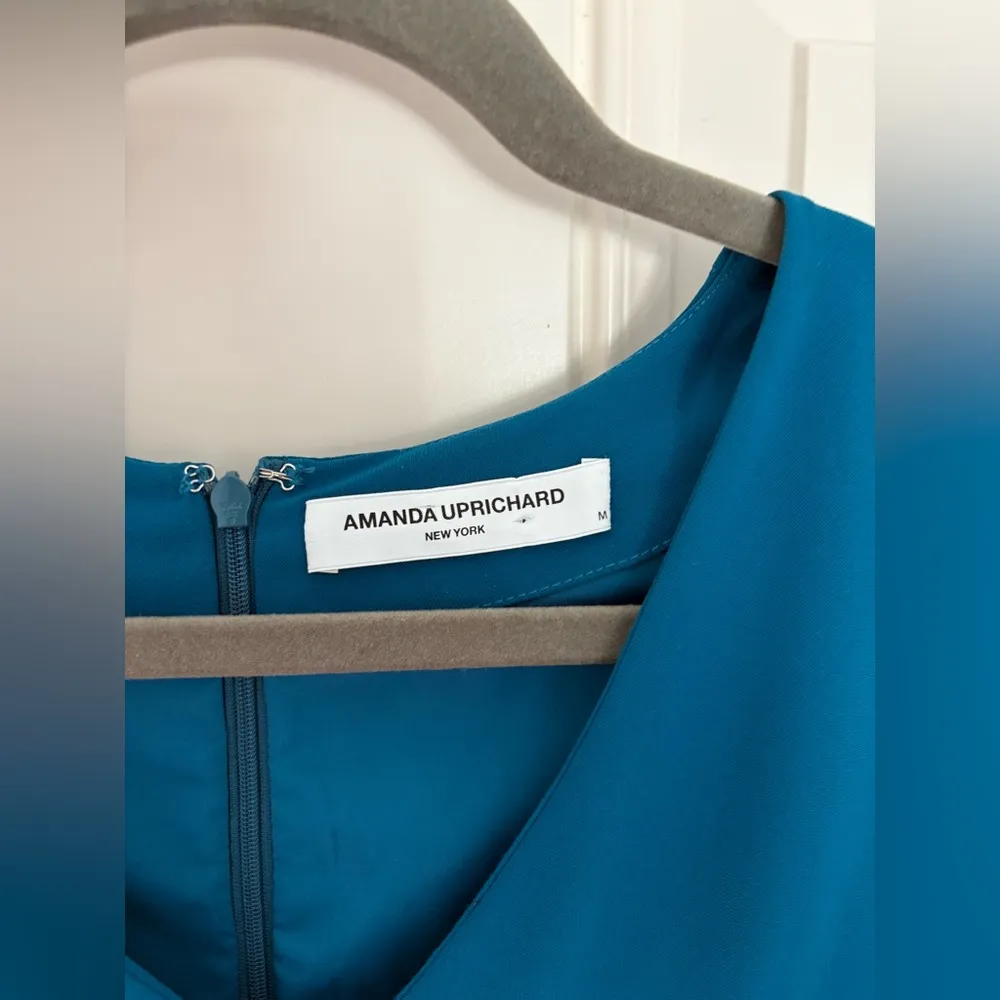 Amanda Uprichard Aurelius Puff Sleeve Dress Size Medium - Image 2