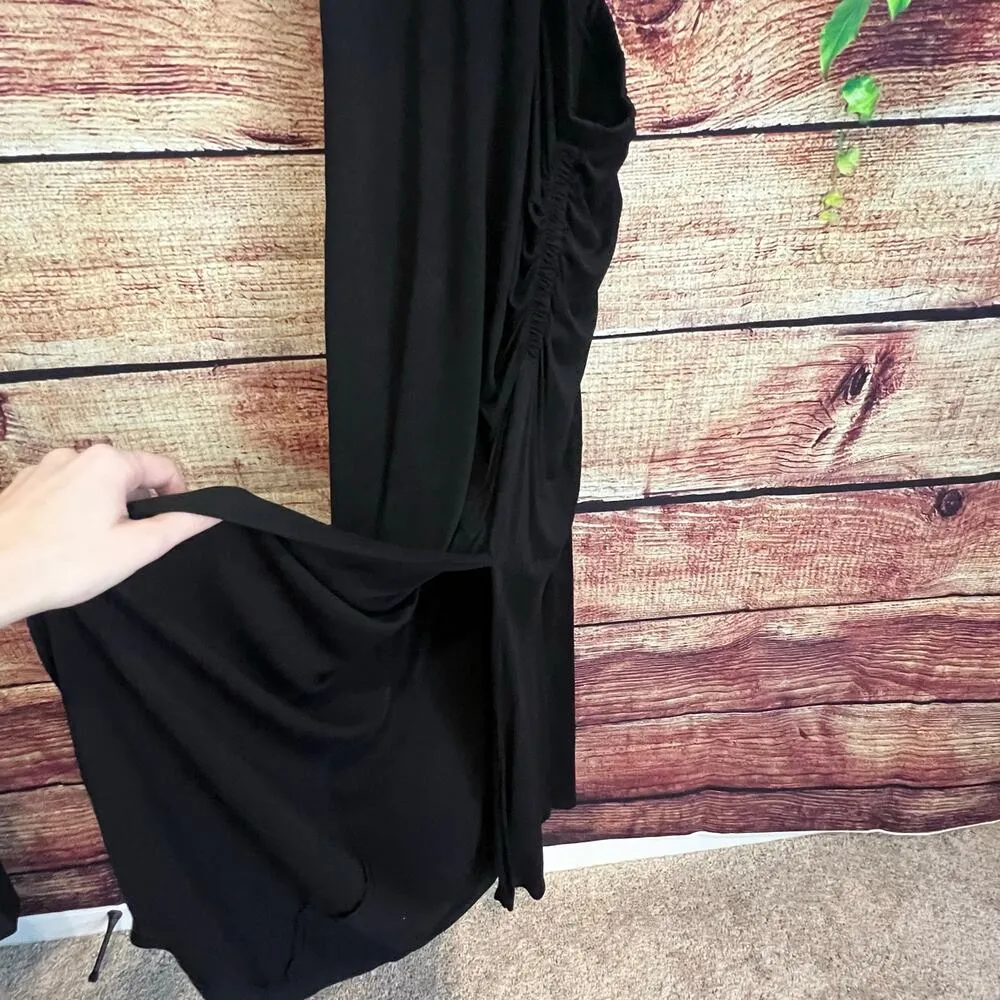 A.L.C. Jaxon Black Side Cut Out Maxi Dress Large Bodycon Sleeveless Sexy - Image 7