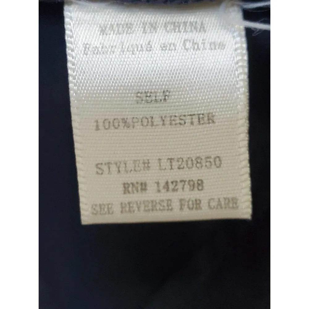 Love Riche Women's Black 100% Polyester Round Neck Sleeveless Top Blouse Size L - Image 8