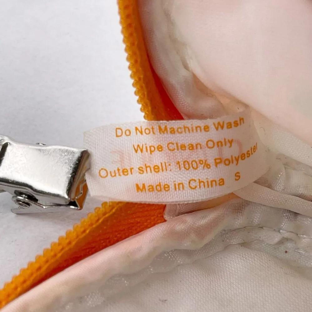 Clinique Small Floral Pouch Makeup Cosmetic Bag Keychain Keyring - Image 10