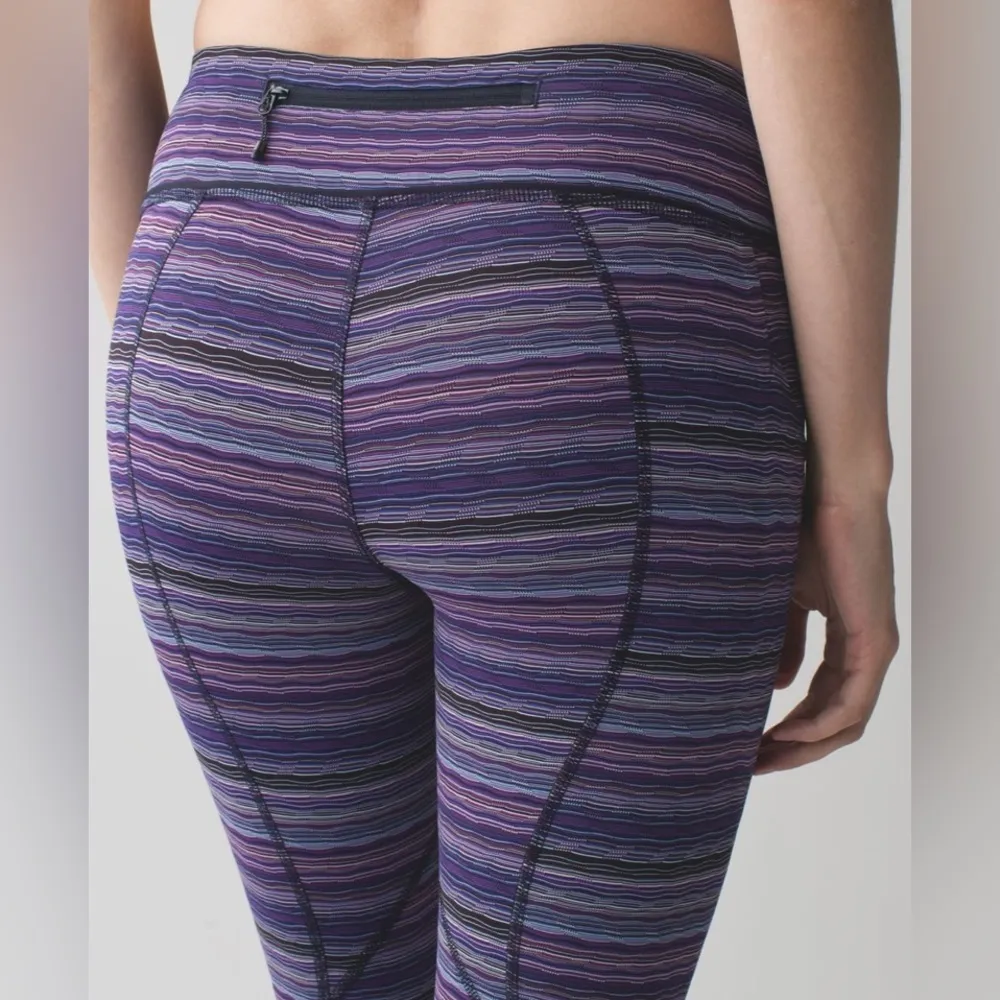 Lululemon Pace Rival Crop in Space Dye Twist Ultra Violet Multi / Blue - Image 4