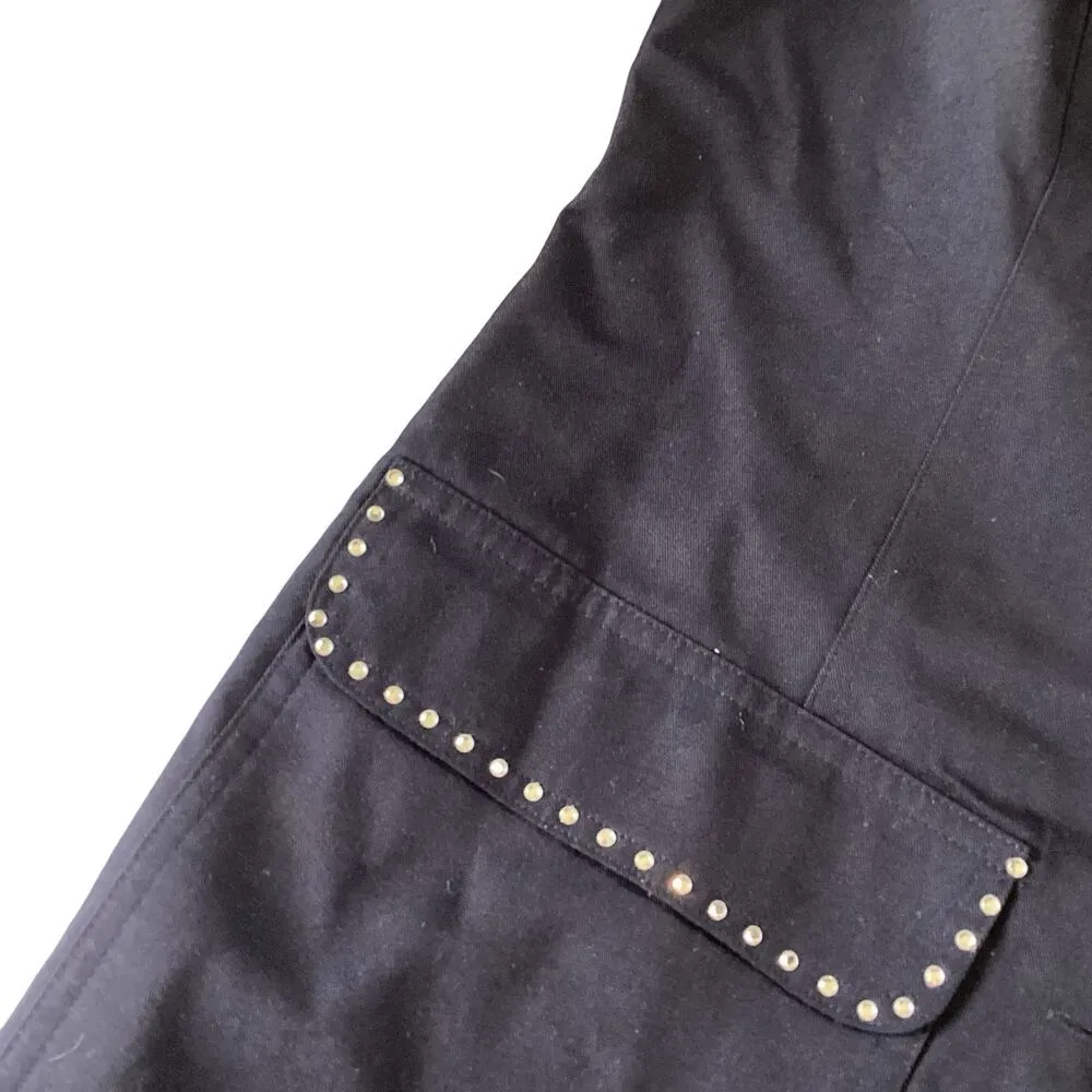 Vintage Sia Bellini Crystal Embellished Blazer Blue Size 6 - Image 5